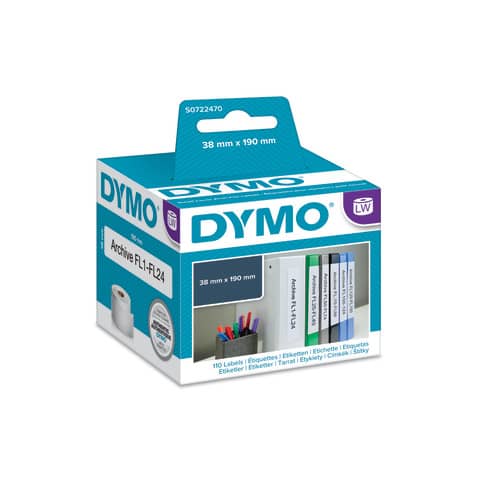 Rotolo da 110 etichette Dymo LabelWriter indirizzi standard 190x38 mm bianco S0722470